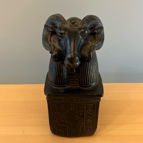 Egyptian Statue Ram head Repro Bookend - Picture 1 of 8